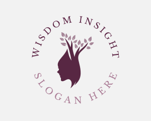 Organic Female Tree logo design