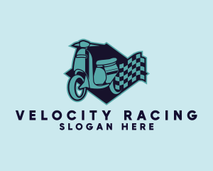Scooter Racing Flag logo