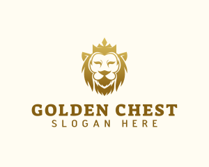 Luxury Crown Lion logo design