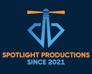 Diamond Lighthouse Beacon logo design