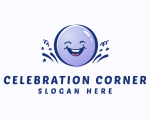 Cute Happy Balloon logo design