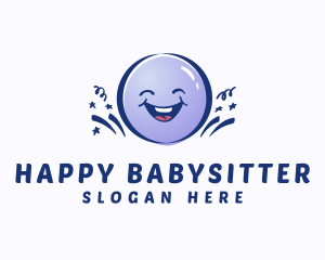 Cute Happy Balloon logo design