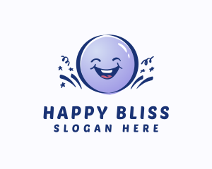 Cute Happy Balloon logo design