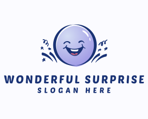 Cute Happy Balloon logo design