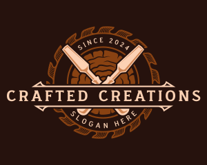 Sawmill Chisel Woodworking  logo design