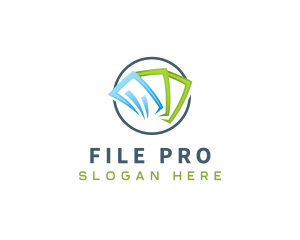 Finance Document Files logo design