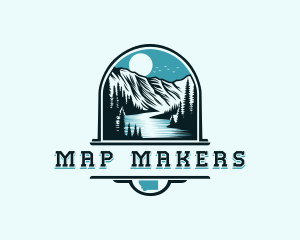 Montana Glacier Mountain logo design