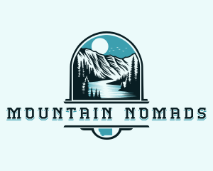 Montana Glacier Mountain logo design