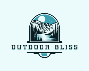 Montana Glacier Mountain logo design