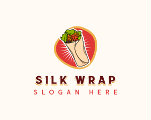 Shawarma Pita Wrap logo design