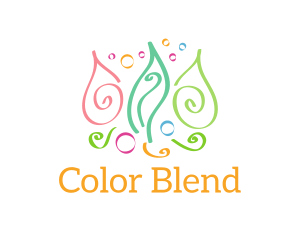 Colorful Swirl Doodles logo design