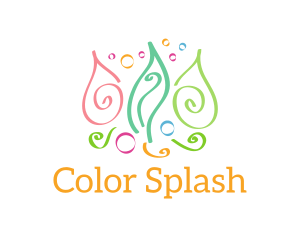 Colorful Swirl Doodles logo design