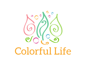 Colorful Swirl Doodles logo design