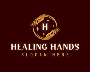 Hand Massage Wellness logo design