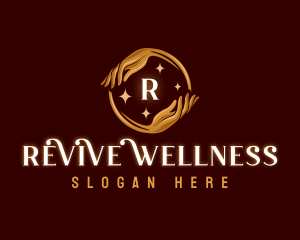 Hand Massage Wellness logo design