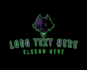 Icon - Dark Wild Wolf logo design