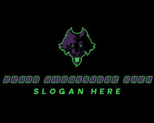 Dark Wild Wolf logo design