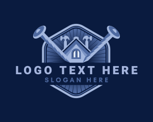 House Roof Nail Construction logo