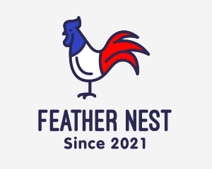 France Chicken Rooster logo