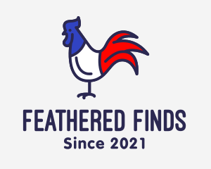 France Chicken Rooster logo