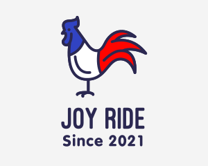 France Chicken Rooster logo design