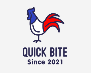 France Chicken Rooster logo