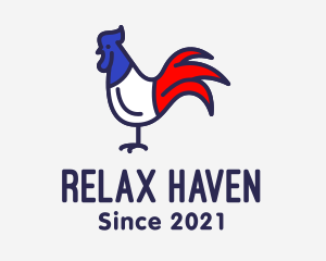 France Chicken Rooster logo