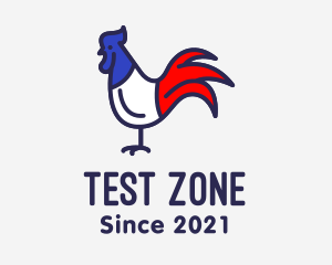 France Chicken Rooster logo design