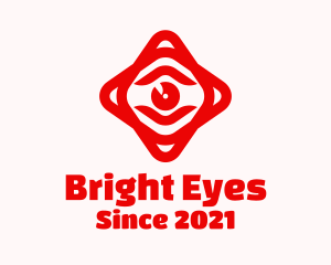 Red Eye Star logo design