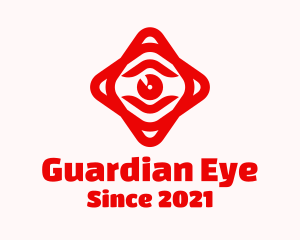 Red Eye Star logo design