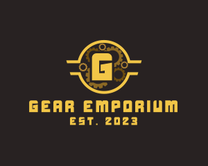 Steampunk Gear Cogs Mechanical logo
