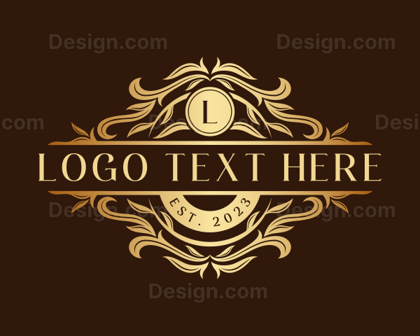 Elegant Floral Leaves Logo