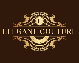 Elegant Floral Leaves logo design