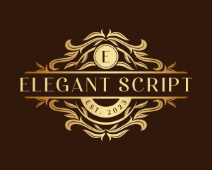 Elegant Floral Leaves logo design