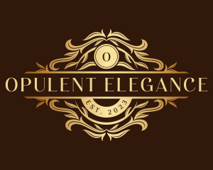 Elegant Floral Leaves logo