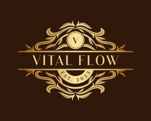 Elegant Floral Leaves logo design