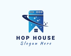 Washing Machine House logo design