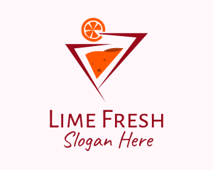 Minimalist Lime Cocktail logo