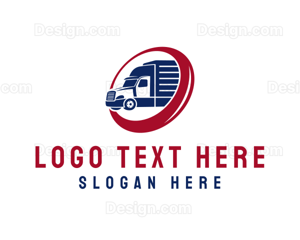 Delivery Truck Transportation Vehicle Logo