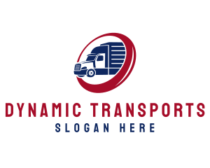 Delivery Truck Transportation Vehicle logo design