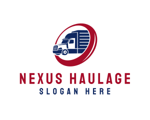 Delivery Truck Transportation Vehicle logo design