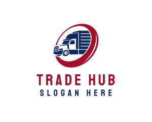 Delivery Truck Transportation Vehicle logo