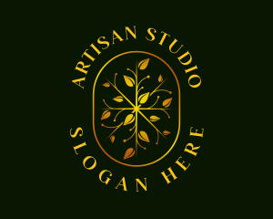 Luxury Leaf Garden logo design