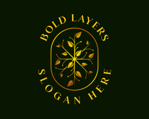 Luxury Leaf Garden logo design