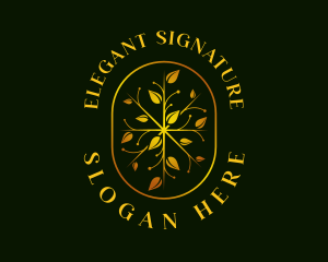 Luxury Leaf Garden logo design