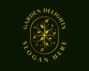 Luxury Leaf Garden logo design