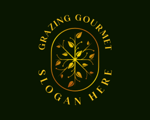 Luxury Leaf Garden logo design