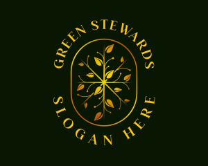 Luxury Leaf Garden logo design