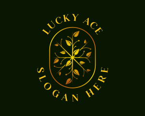 Luxury Leaf Garden logo design