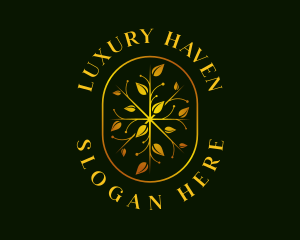 Luxury Leaf Garden logo design